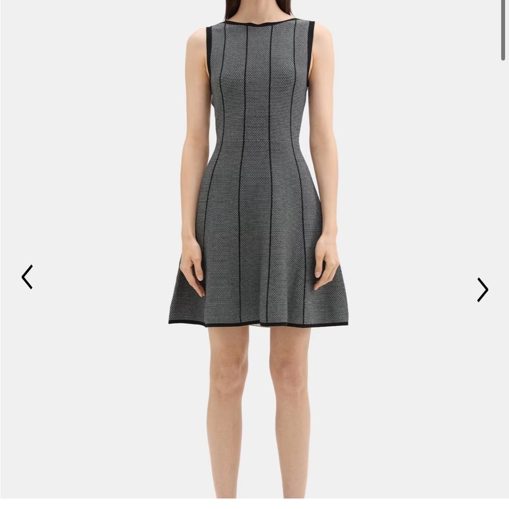 Theory Panel Knit A Line Dress